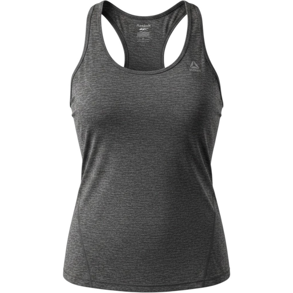 Reebok Womens Gray Heathered Racerback Workout Tank Top REW212TX03 Small